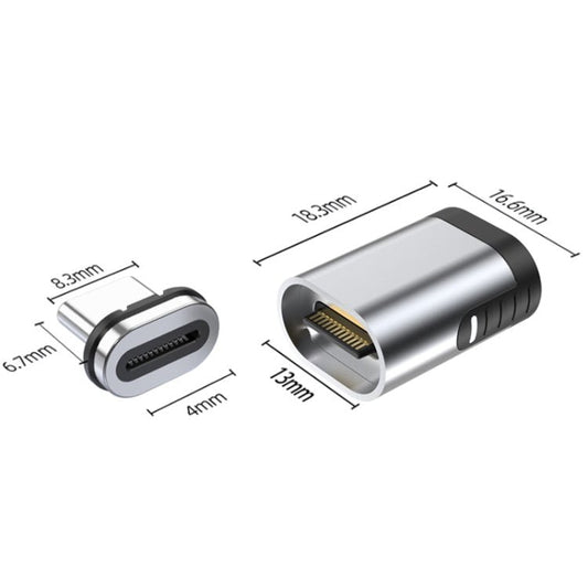 TZ28 PD 100W 24Pin Fast Charge Data and Video Transmission Type - C / USB - C Magnetic Adapter - ORIWHIZ