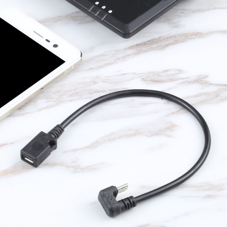 U - shaped Micro USB Male to Female Extension Cable, Micro USB Male to Female - ORIWHIZ