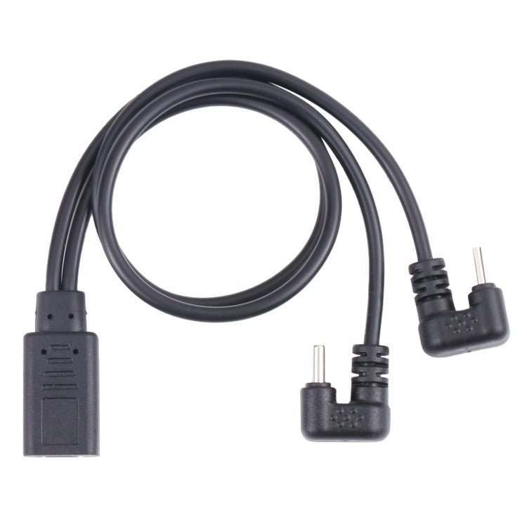 U - shaped USB - C / Type - C Male + Micro USB Male to USB - C / Type - C Female Cable, Type - C + Micro USB to Type - C - ORIWHIZ