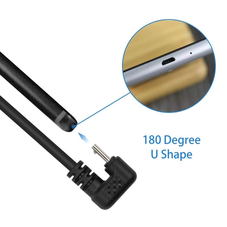 U - type Micro USB Mobile Game Data Charging Cable Phone Tablet Power Supply Adapter Cable, Micro USB - ORIWHIZ