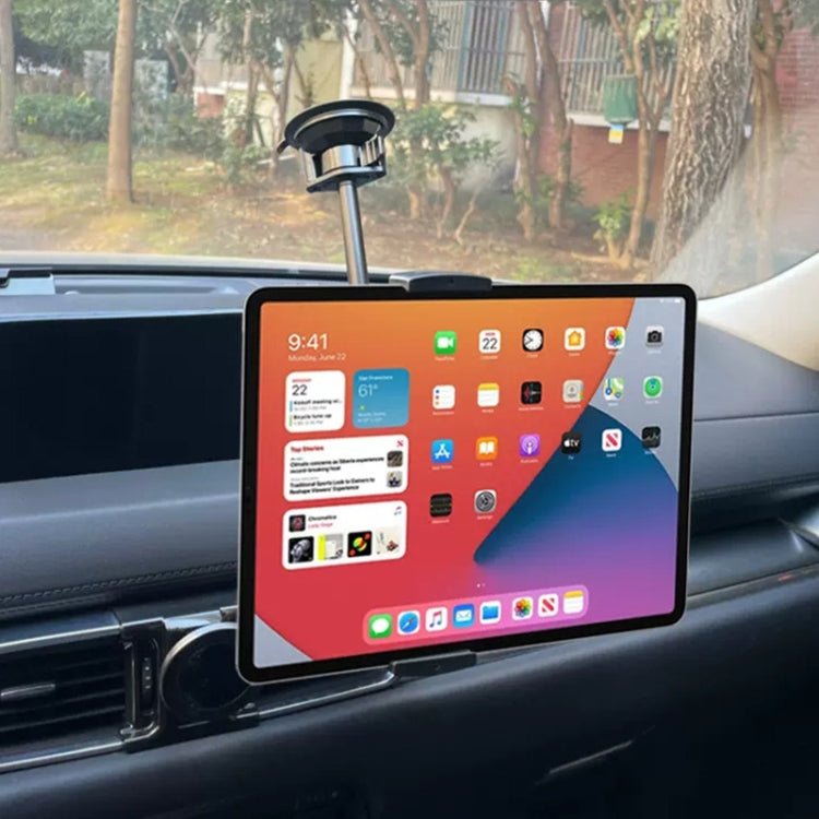 UBA - P1L Car Flexible Tablet Suction Cup Clamp Holder with Extension Rod without Remote Control, UBA - P1L - ORIWHIZ