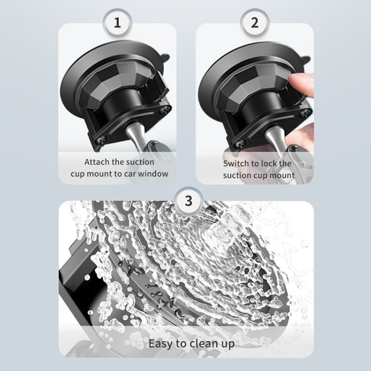 UBA - P1L Car Flexible Tablet Suction Cup Clamp Holder with Extension Rod without Remote Control, UBA - P1L - ORIWHIZ