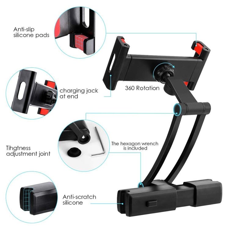 Universal 360 Rotation Holder Bracket Back Seat Car Mount - ORIWHIZ