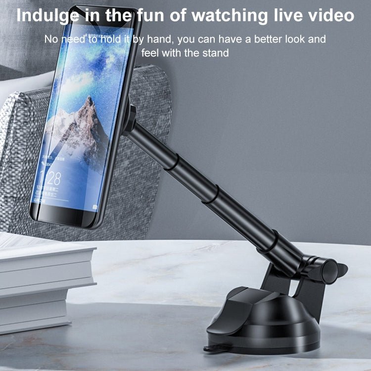 Universal Magnetic Retractable Rotating Car Mobile Phone Holder, Magnetic Retractable Rotating Phone Holder - ORIWHIZ