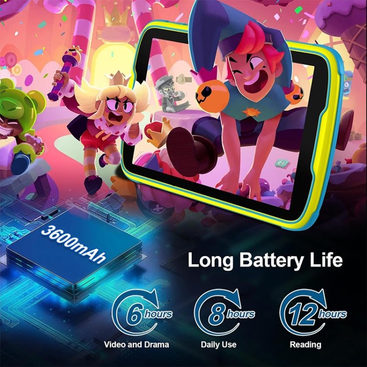 UNIWA Boxchip Tab 8 WiFi Kid Tablet, 8 inch Android 13 Allwinner A523 Octa Core CPU Support Google Play, 4GB+64GB - ORIWHIZ