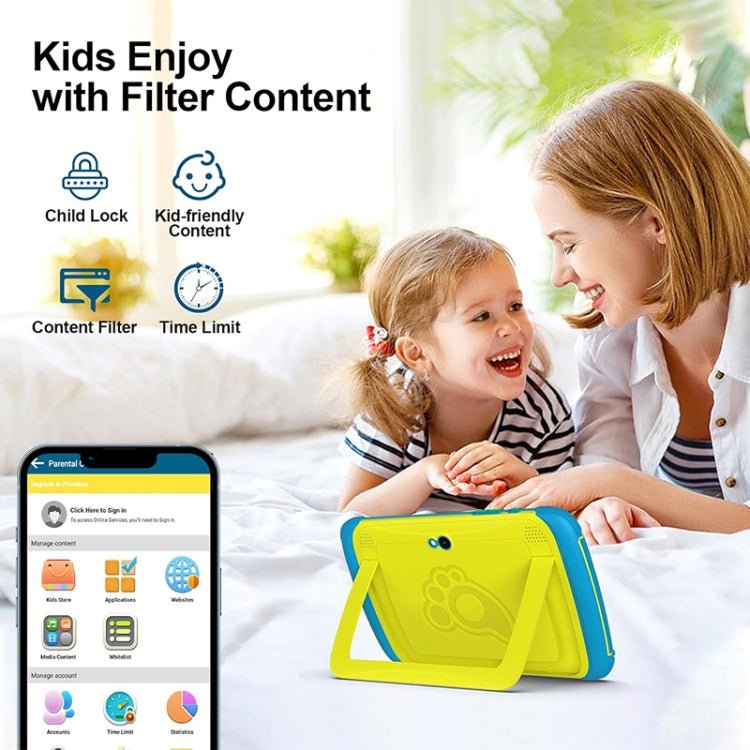 UNIWA Boxchip Tab 8 WiFi Kid Tablet, 8 inch Android 13 Allwinner A523 Octa Core CPU Support Google Play, 4GB+64GB - ORIWHIZ