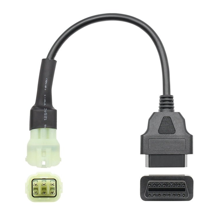 US Warehouse Motorcycle OBD 16PIN Female to 6PIN Connector Cable for KTM, 16PIN to 6PIN, 16PIN Female to 6PIN - ORIWHIZ