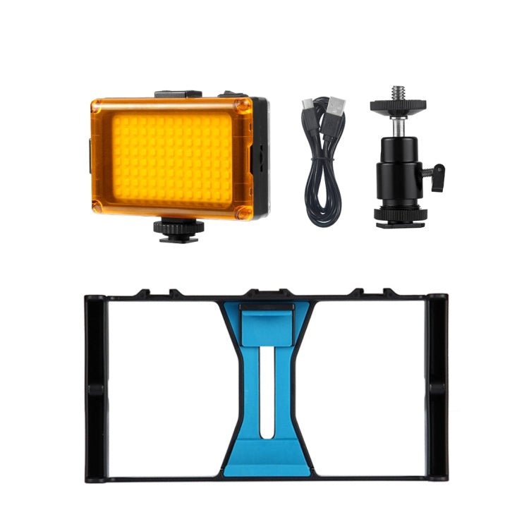 US Warehouse PULUZ 2 in 1 Vlogging Live Broadcast LED Selfie Light Smartphone Video Rig Kits with Cold Shoe Tripod Head for iPhone, Galaxy, Huawei, Xiaomi, HTC, LG, Google, and Other Smartphones, Vlogging Rig+Light, Vlogging Rig+Light(US) - ORIWHIZ