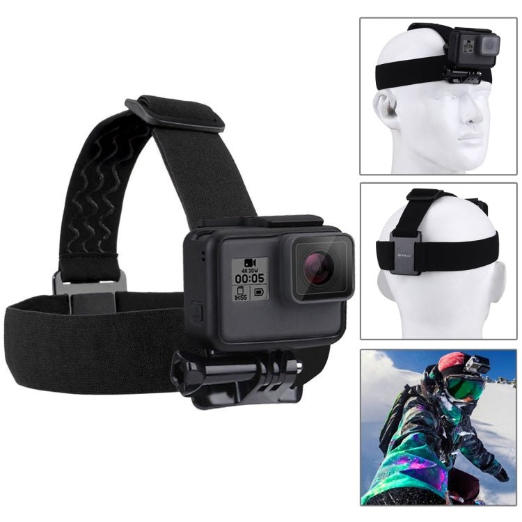 US Warehouse PULUZ 53 in 1 Accessories Total Ultimate Combo Kits (Chest Strap + Suction Cup Mount + 3 - Way Pivot Arms + J - Hook Buckle + Wrist Strap + Helmet Strap + Extendable Monopod + Surface Mounts + Tripod Adapters + Handlebar Mount) for GoPro - ORIWHIZ