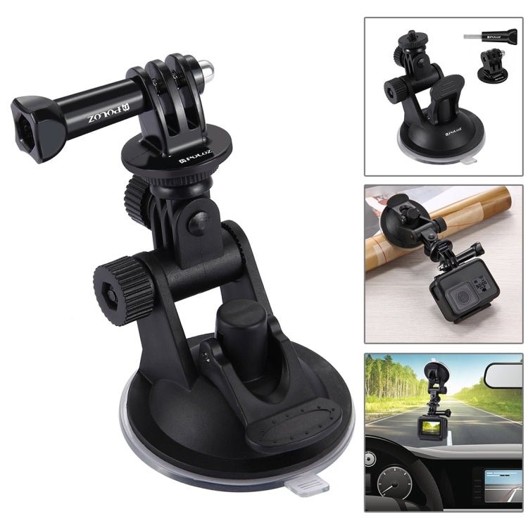 US Warehouse PULUZ 53 in 1 Accessories Total Ultimate Combo Kits (Chest Strap + Suction Cup Mount + 3 - Way Pivot Arms + J - Hook Buckle + Wrist Strap + Helmet Strap + Extendable Monopod + Surface Mounts + Tripod Adapters + Handlebar Mount) for GoPro - ORIWHIZ