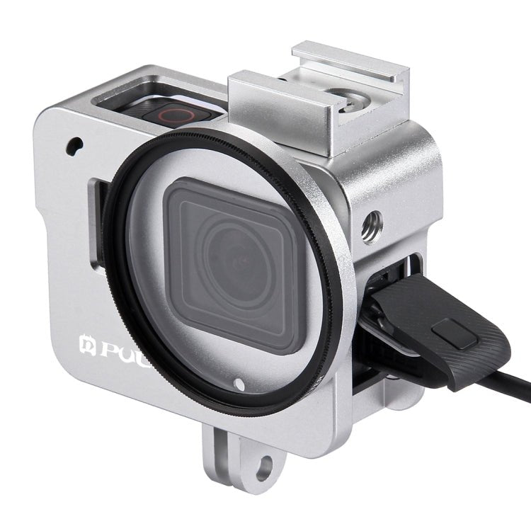 US Warehouse PULUZ Housing Shell CNC Aluminum Alloy Protective Cage with 52mm UV Lens for GoPro HERO(2018) /7 Black /6 /5, For HERO6 /5 No Frame UK Stock, For HERO6 /5 No Frame US Stock, For HERO6 /5 No Frame AE Stock, For HERO6 /5 No Frame - ORIWHIZ