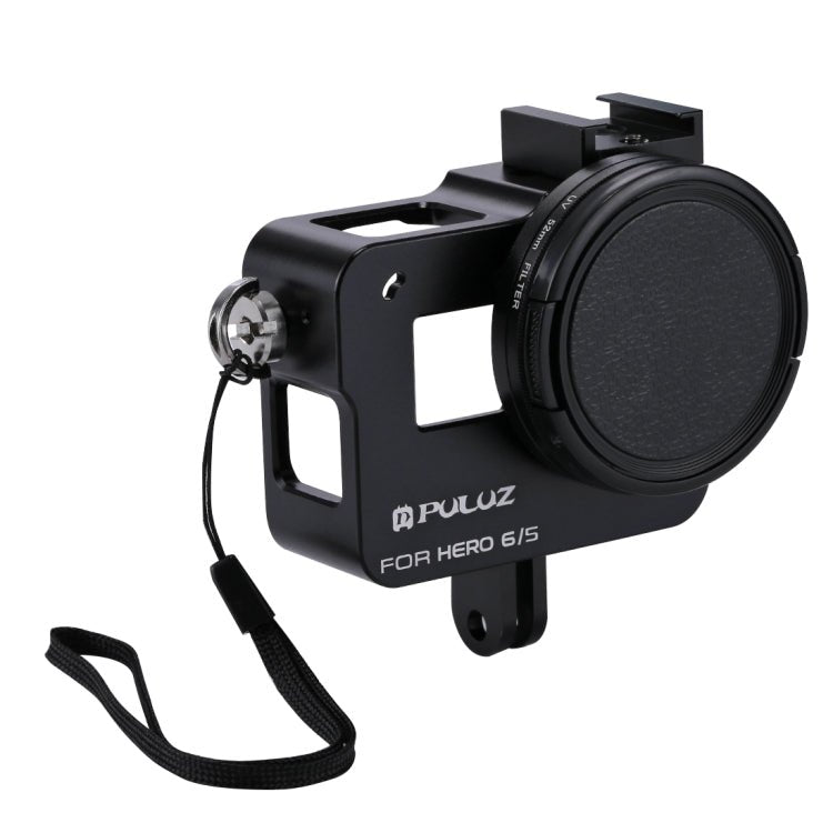 US Warehouse PULUZ Housing Shell CNC Aluminum Alloy Protective Cage with 52mm UV Lens for GoPro HERO(2018) /7 Black /6 /5, For HERO6 /5 No Frame UK Stock, For HERO6 /5 No Frame US Stock, For HERO6 /5 No Frame AE Stock, For HERO6 /5 No Frame - ORIWHIZ