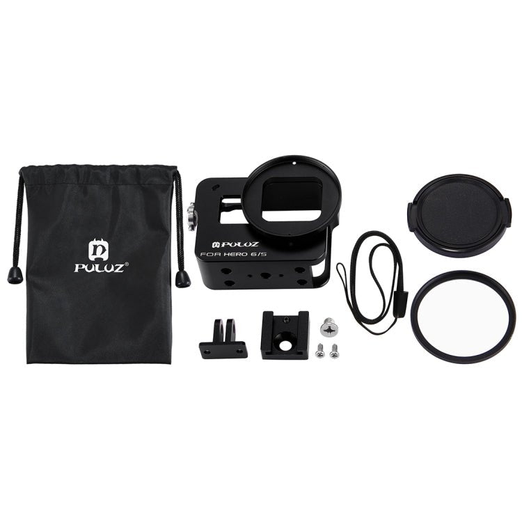 US Warehouse PULUZ Housing Shell CNC Aluminum Alloy Protective Cage with 52mm UV Lens for GoPro HERO(2018) /7 Black /6 /5, For HERO6 /5 No Frame UK Stock, For HERO6 /5 No Frame US Stock, For HERO6 /5 No Frame AE Stock, For HERO6 /5 No Frame - ORIWHIZ