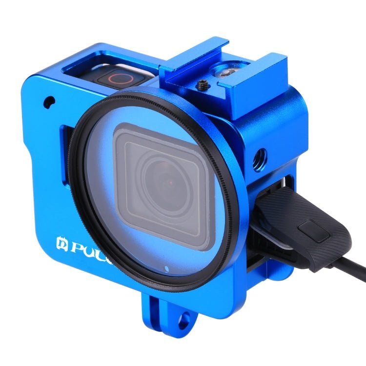 US Warehouse PULUZ Housing Shell CNC Aluminum Alloy Protective Cage with 52mm UV Lens for GoPro HERO(2018) /7 Black /6 /5, For HERO6 /5 No Frame UK Stock, For HERO6 /5 No Frame US Stock, For HERO6 /5 No Frame AE Stock, For HERO6 /5 No Frame - ORIWHIZ