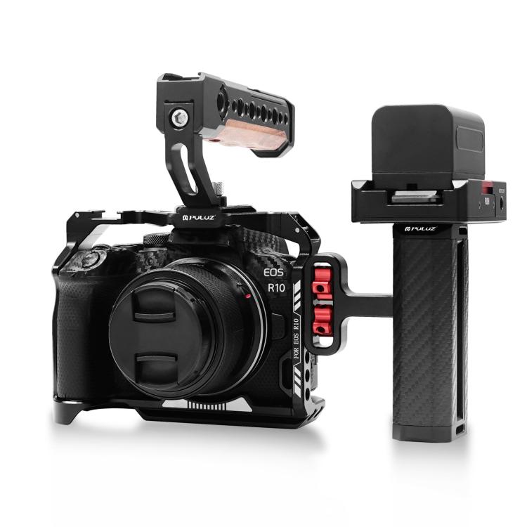US Warehouse PULUZ Universal Camera Metal Side Handle with Cold Shoe Mount for Camera Cage Stabilizer, Metal Side Handle - ORIWHIZ
