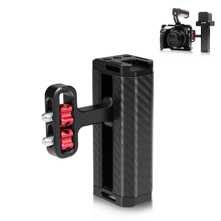 US Warehouse PULUZ Universal Camera Metal Side Handle with Cold Shoe Mount for Camera Cage Stabilizer, Metal Side Handle - ORIWHIZ