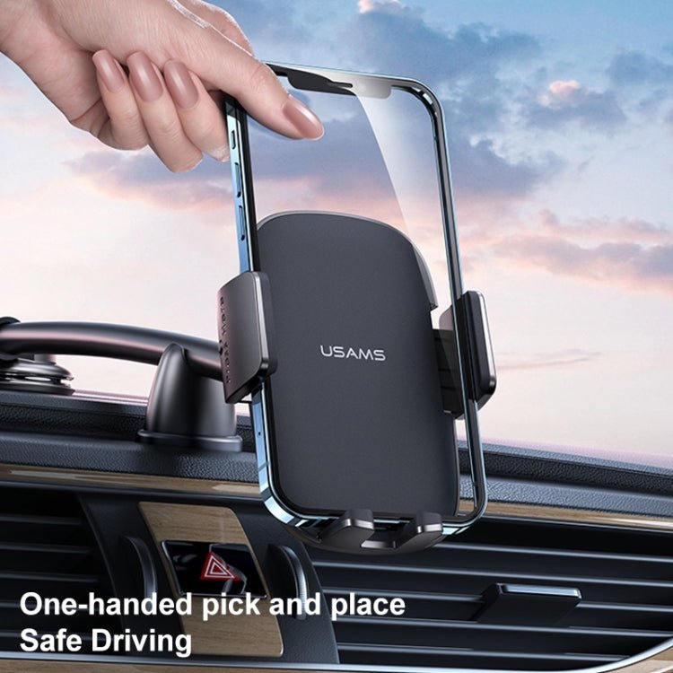 USAMS US - ZJ065 Car Center Console Windshield Mobile Phone Holder, ZJ065 - ORIWHIZ