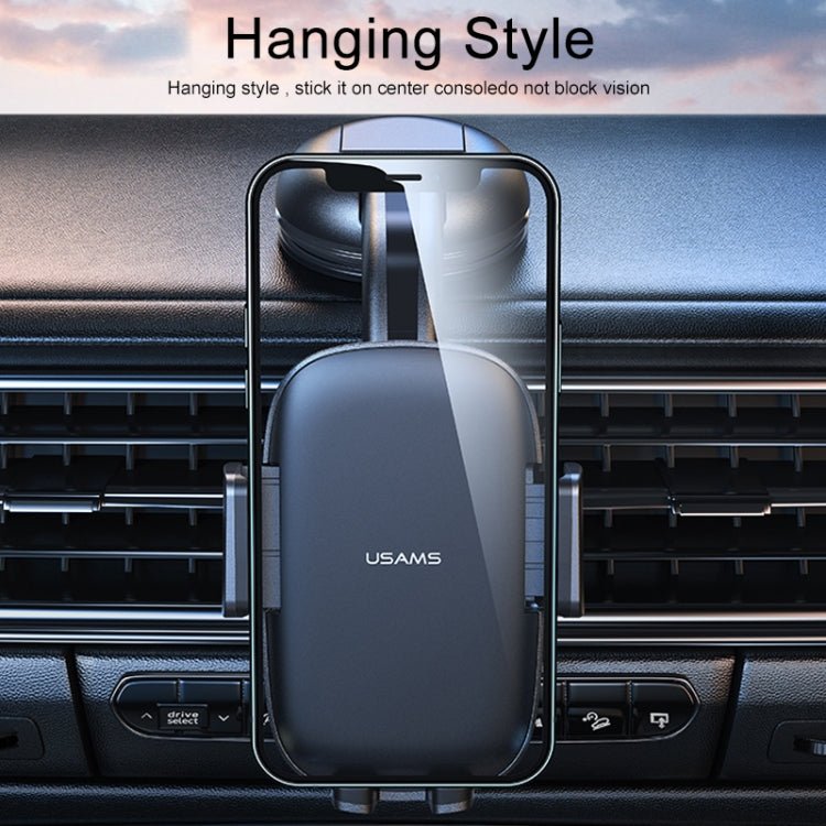 USAMS ZJ063 Car Center Console Retractable Phone Holder for 4.7 - 7.2 inch Mobile Phones, ZJ063 - ORIWHIZ