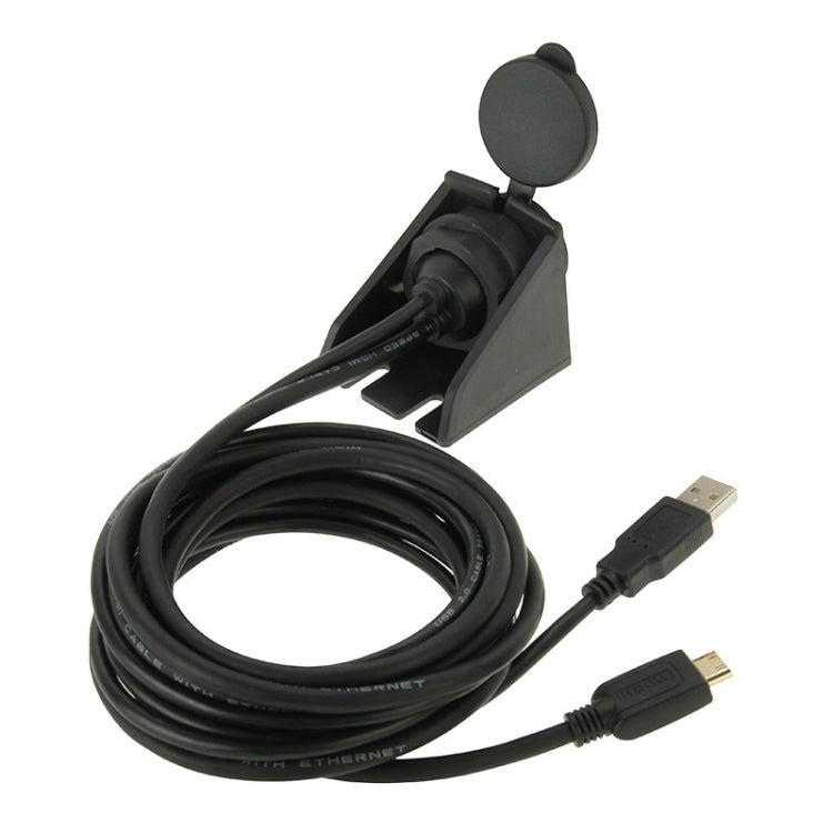 USB 2.0 & Mini HDMI (Type - C) Male to USB 2.0 & HDMI (Type - A) Female Adapter Cable with Car Flush Mount, Length: 2m, USB 2.0 & Mini HDMI Male to USB 2.0 & HDMI Female - ORIWHIZCar Replacement PartsDIY CablesIn Car
