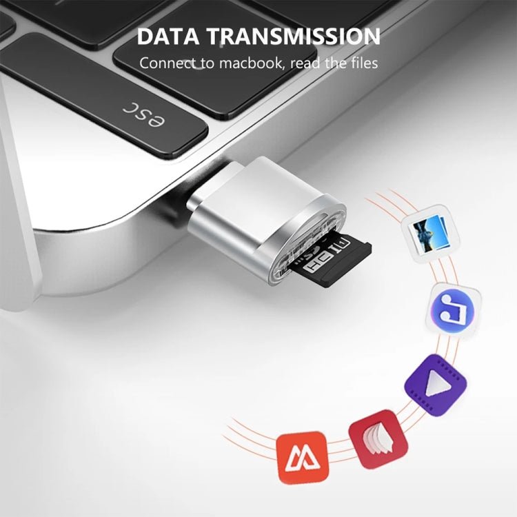 USB - C / Type - C 3.1 to Micro SD Card (TF Card) Reader Adapter - ORIWHIZ