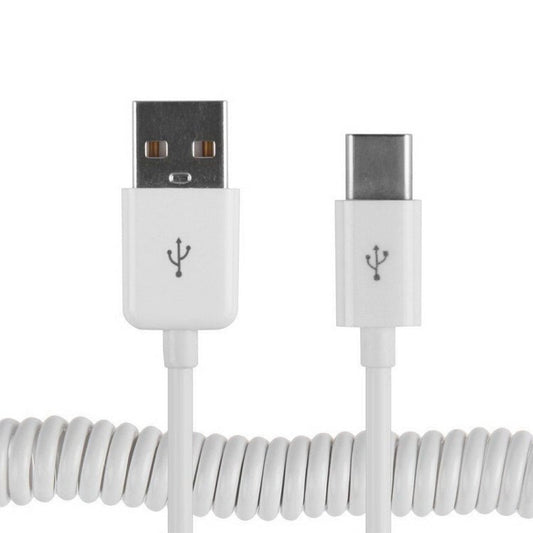USB - C / Type - C 3.1 to USB 2.0 Spring Data Sync Charge Cable, Cable Length: 3m - ORIWHIZ