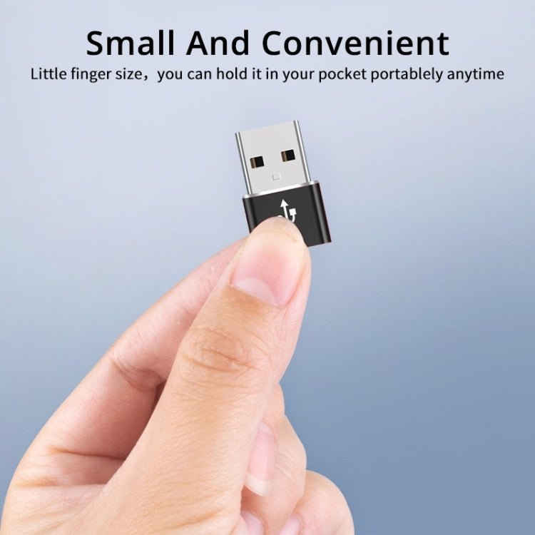 USB - C / Type - C Female to USB 2.0 Male Aluminum Alloy Adapter, Support Charging & Transmission, USB 2.0 - ORIWHIZ