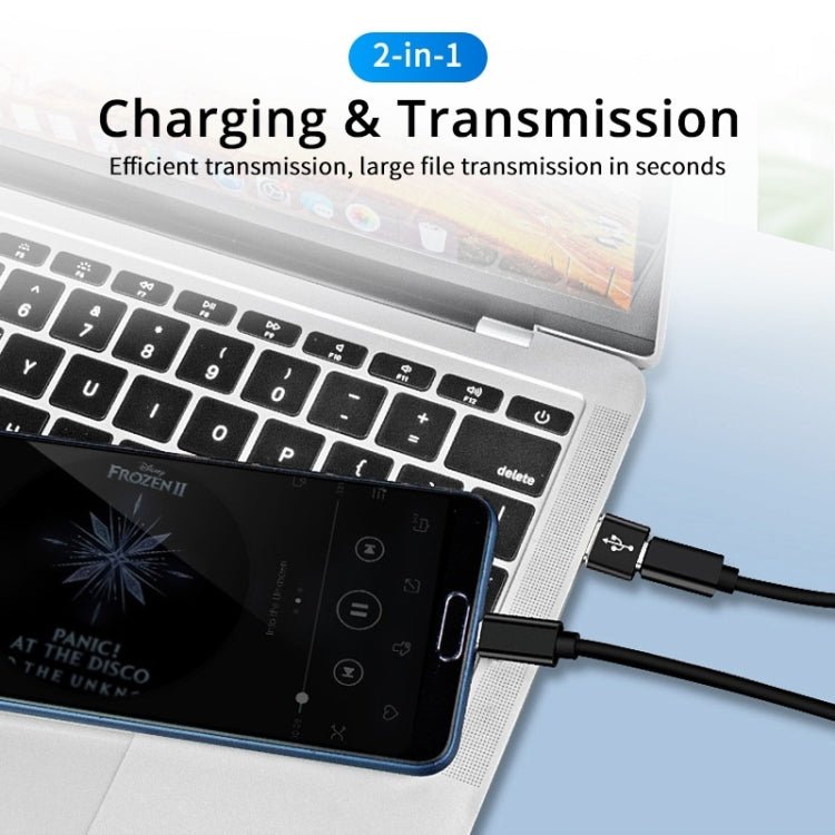 USB - C / Type - C Female to USB 2.0 Male Aluminum Alloy Adapter, Support Charging & Transmission, USB 2.0 - ORIWHIZ