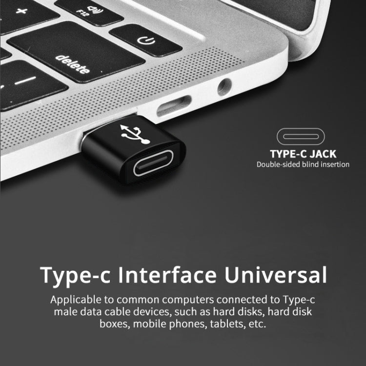 USB - C / Type - C Female to USB 2.0 Male Aluminum Alloy Adapter, Support Charging & Transmission, USB 2.0 - ORIWHIZ
