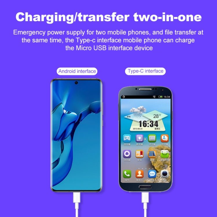 USB - C / Type - C to Micro USB Charging Data Cable, Length: 1m, Type - C to Micro USB - ORIWHIZ