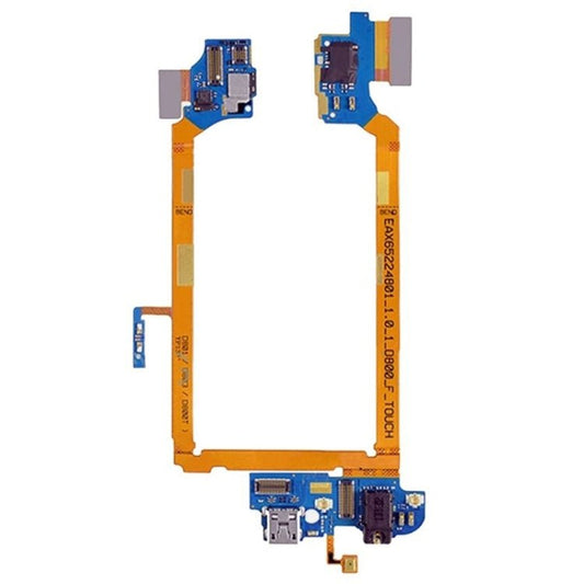 USB Charging Connector Port Flex Cable & Earphone Audio Jack Flex Cable & Microphone Flex Cable for LG G2 / D800 / D801 / D803 / D800T, For G2 / D800 - ORIWHIZ