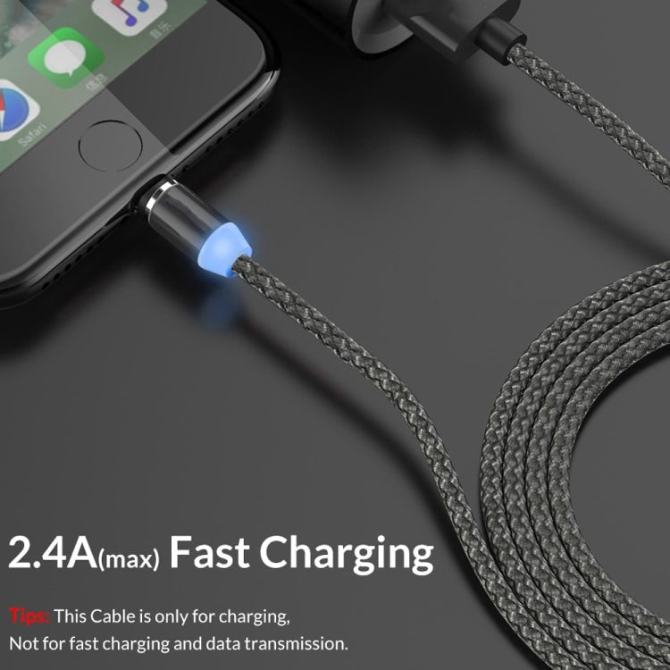 USB to Micro USB Magnetic Metal Connector Nylon Two - color Braided Magnetic Data Cable, Cable Length: 1m, Micro USB - ORIWHIZ