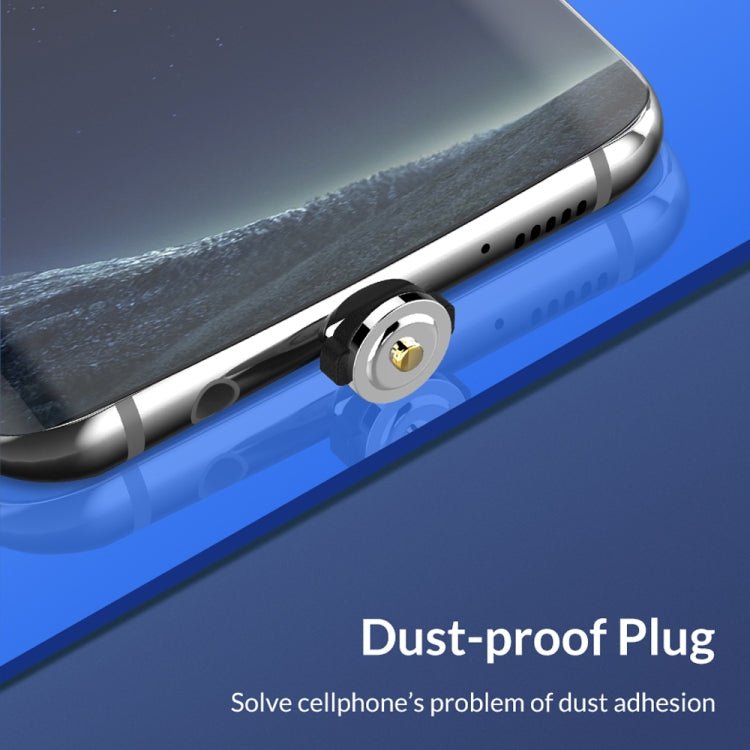 USB to Micro USB Magnetic Metal Connector Nylon Two - color Braided Magnetic Data Cable, Cable Length: 1m, Micro USB - ORIWHIZ