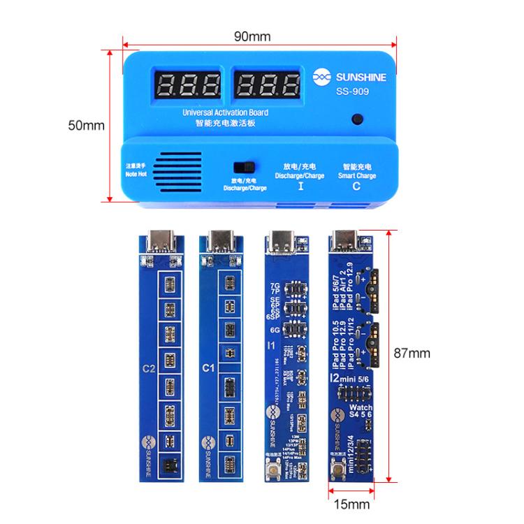 V9.0 Universal Battery Activation Board Quick Charge Maintenance Line For IPhone Android Repair Test Board Tool, SUNSHINE SS - 909 - ORIWHIZ