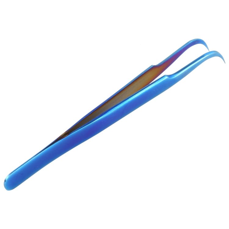 Vetus MCS - 15 Bright Blue Curved Tweezers, Vetus MCS - 15 - ORIWHIZ