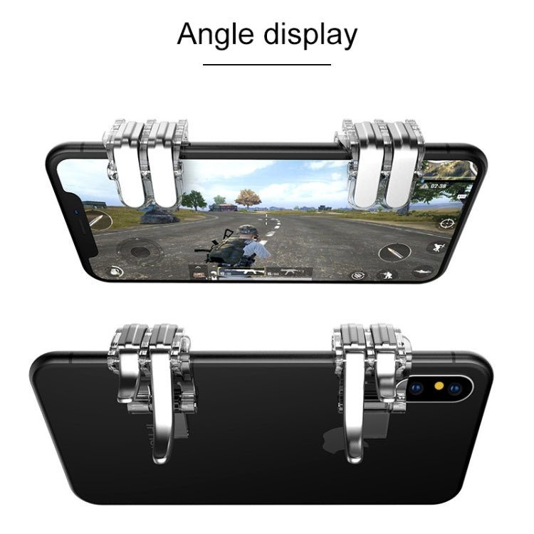 W6 Double Press Eat Chicken Mobile Phone Trigger Shooting Controller Button Handle, W6 - ORIWHIZApple AccessoriesGaming AccessoriesHandle Shooter