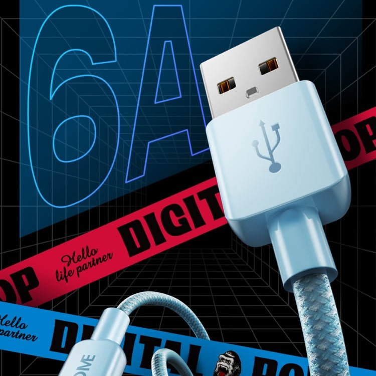 WEKOME WDC - 03 Tidal Energy Series 3A USB to Micro USB Braided Data Cable, Length: 1m, USB to Micro USB - ORIWHIZ