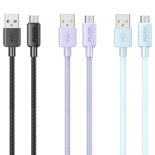 WEKOME WDC - 03 Tidal Energy Series 3A USB to Micro USB Braided Data Cable, Length: 1m, USB to Micro USB - ORIWHIZ