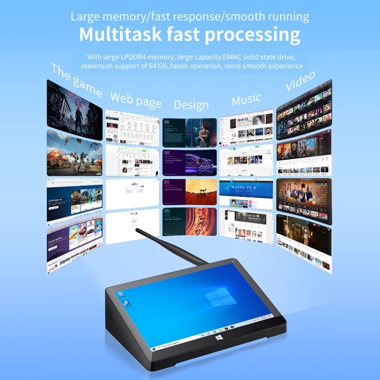 Windows 10 Intel Celeron N4020 Dual Core up to 2.8GHz, Support WiFi & Bluetooth & TF Card & HDMI & RJ45, US Plug, 4GB+64GB - ORIWHIZ