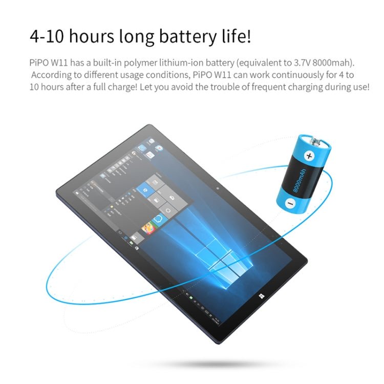 Windows 10 System, Intel Gemini Lake N4120 Quad Core Up to 2.6GHz, with Keyboard & Stylus Pen, Support Dual Band WiFi & Bluetooth & Micro SD Card, 8GB+128GB+128GB - ORIWHIZ