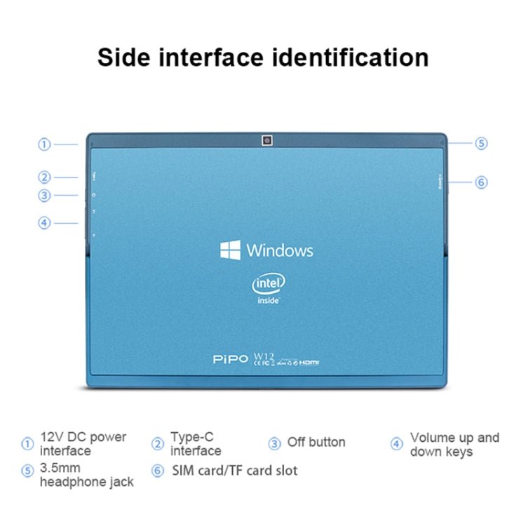 Windows 10 System, Qualcomm Snapdragon 850 Octa Core up to 2.96GHz, Not Include Keyboard & Stylus Pen, Support Dual SIM & Dual Band WiFi & Bluetooth & GPS, US Plug, 8GB+256GB - ORIWHIZ