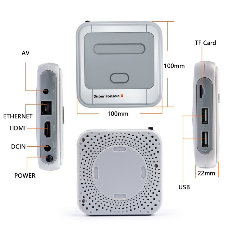 Wireless 4K HD 3D Double Game Console Box, US Plug, 64GB US Plug, 128GB US Plug, 256GB US Plug - ORIWHIZPocket ConsolePocket Console & AccessoriesToys & Hobbies