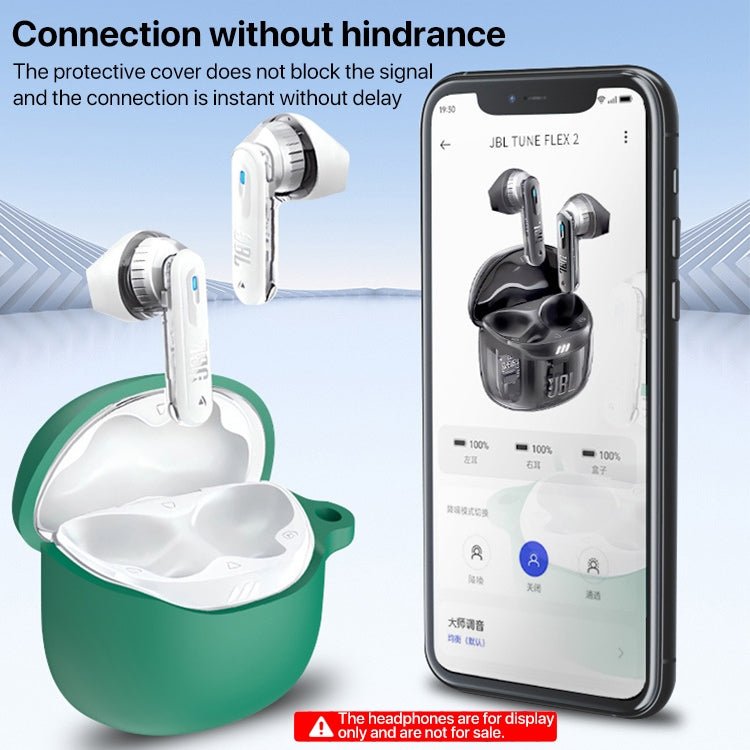 Wireless Bluetooth Earphones Silicone Protective Case, For JBL TuneFlex 2 - ORIWHIZ