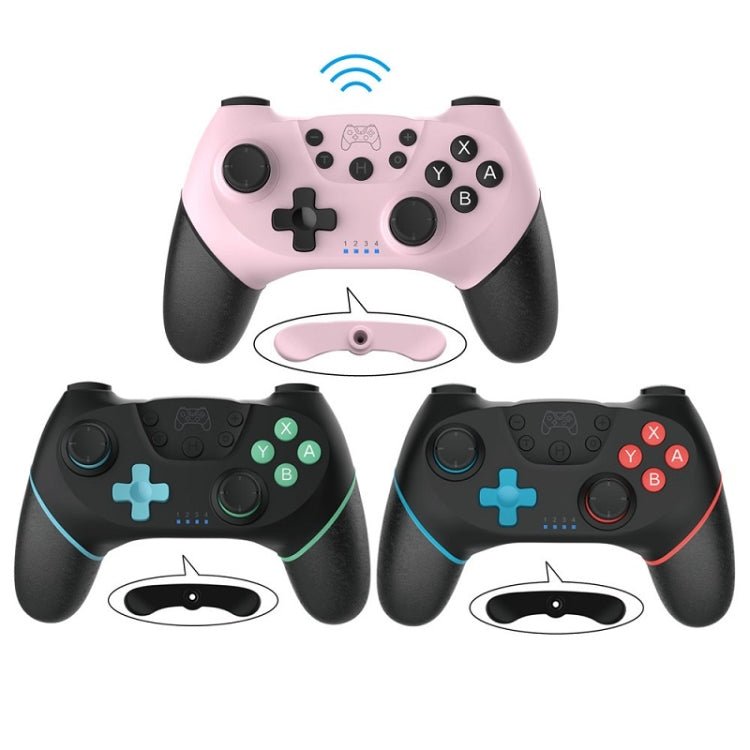 Wireless Bluetooth Gamepad With Macro Programming For Switch Pro, Pink, Left Blue Right Red, Left Blue Right Green, Black Left Red - ORIWHIZNintendo AccessoriesNintendo Accessories GamepadsToys & Hobbies
