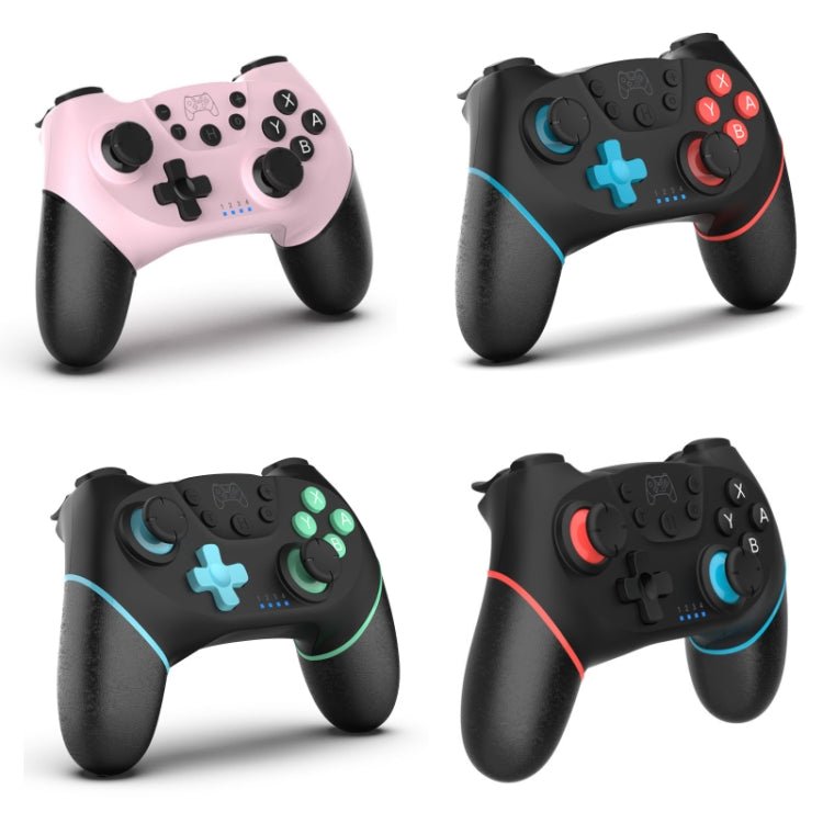 Wireless Bluetooth Gamepad With Macro Programming For Switch Pro, Pink, Left Blue Right Red, Left Blue Right Green, Black Left Red - ORIWHIZNintendo AccessoriesNintendo Accessories GamepadsToys & Hobbies