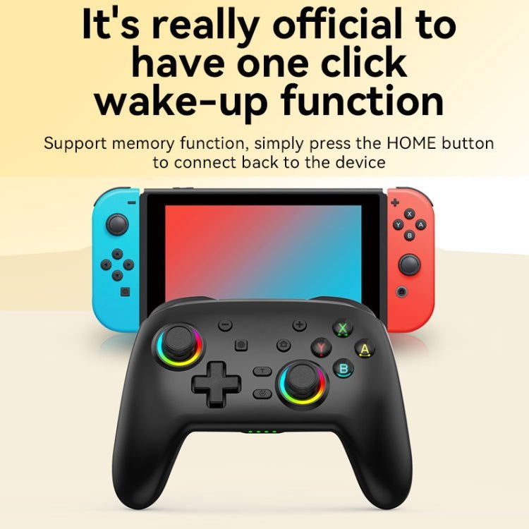Wireless Bluetooth Somatosensory Vibration Gamepad for Nintendo Switch/Switch PRO, Black Gold, White Green, Black, White - ORIWHIZNintendo AccessoriesNintendo Accessories GamepadsToys & Hobbies