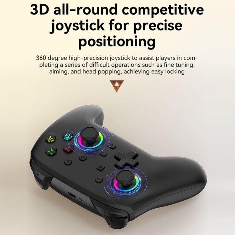 Wireless Bluetooth Somatosensory Vibration Gamepad for Nintendo Switch/Switch PRO, Black Gold, White Green, Black, White - ORIWHIZNintendo AccessoriesNintendo Accessories GamepadsToys & Hobbies