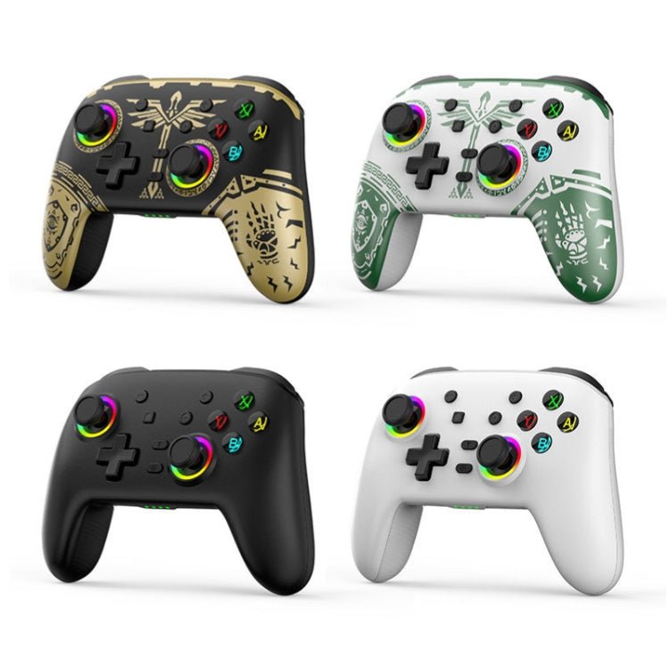 Wireless Bluetooth Somatosensory Vibration Gamepad for Nintendo Switch/Switch PRO, Black Gold, White Green, Black, White - ORIWHIZNintendo AccessoriesNintendo Accessories GamepadsToys & Hobbies