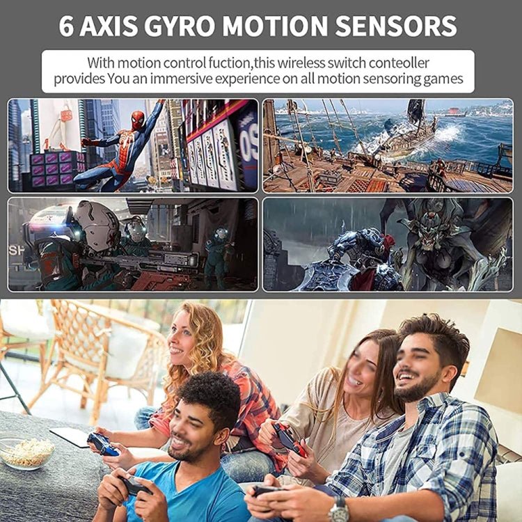 Wireless Gamepad With Wake - Up For Nintendo Switch/Android/IOS/PC, Style:, S818 Left Blue + Bracket, S818 Left Red + Bracket, S818 Left Blue, S818 Left Red, S818 Green Black, S818 Green Black + Bracket - ORIWHIZNintendo AccessoriesNintendo Accessories GamepadsToys & Hobbies