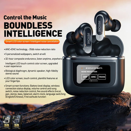 WK Beluga S9 Smart Color Screen True Wireless Noise Reduction Bluetooth Earphone - ORIWHIZ
