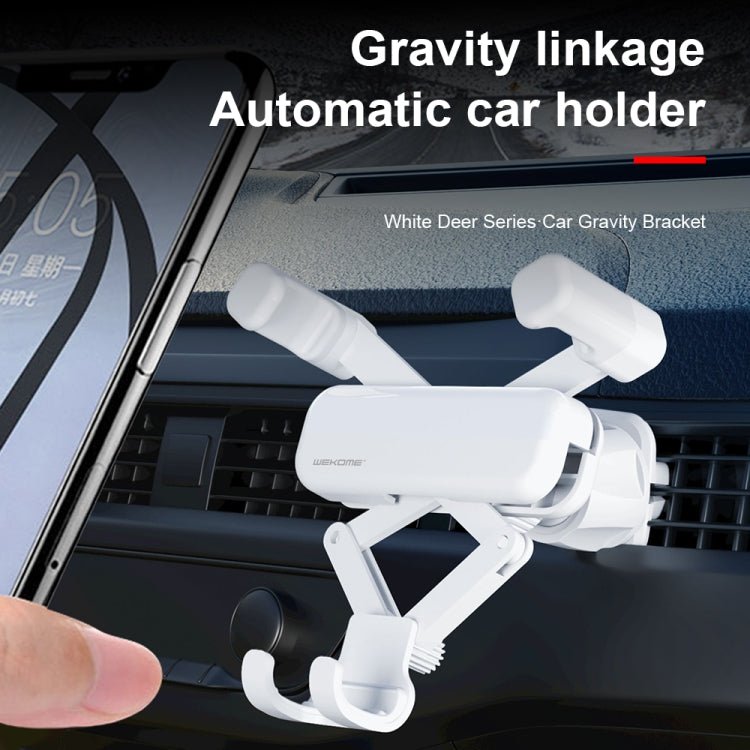 WK WA - S41 iDeal Series Car Gravity Bracket Car Air Outlet FoldingMobile Phone Holder Bracket, WA - S41 - ORIWHIZ